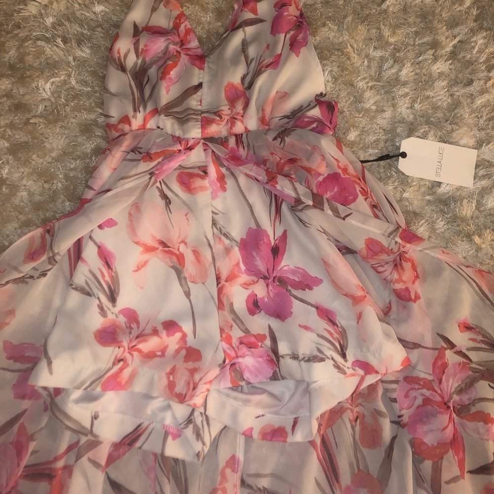 Floral halter dress